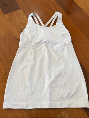 lululemon athletica grey Strappy Tank